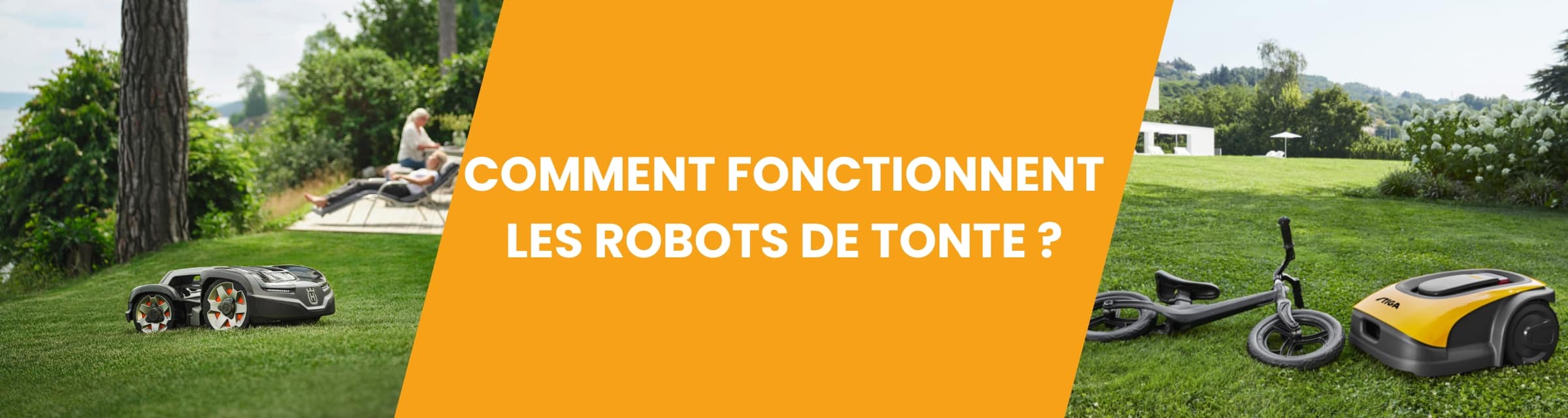 COMMENT FONCTIONNENT LES ROBOTS DE TONTE - Matériel à Batterie